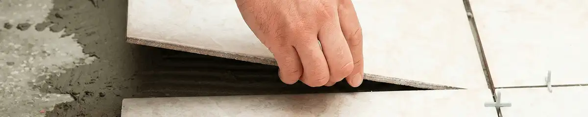 Professional installing ceramic tile floors in Baton Rouge, LA