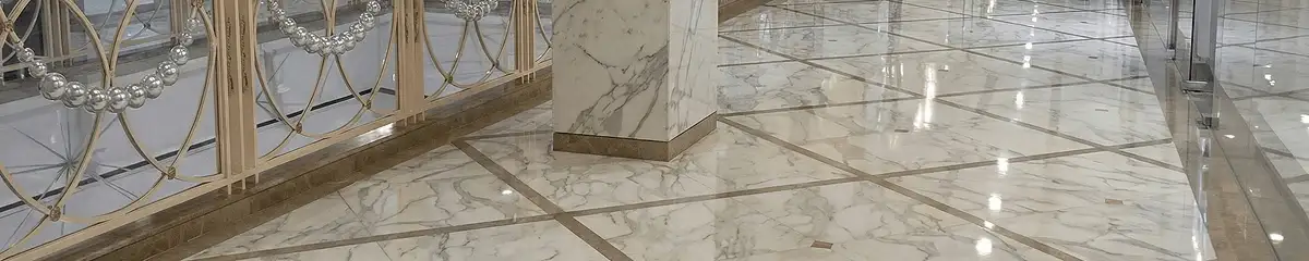 Beautiful marble floor professionally installed in Baton Rouge, LA