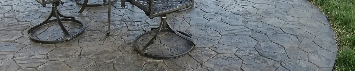 Garden relaxation area with professionally installed stone flooring in Baton Rouge LA